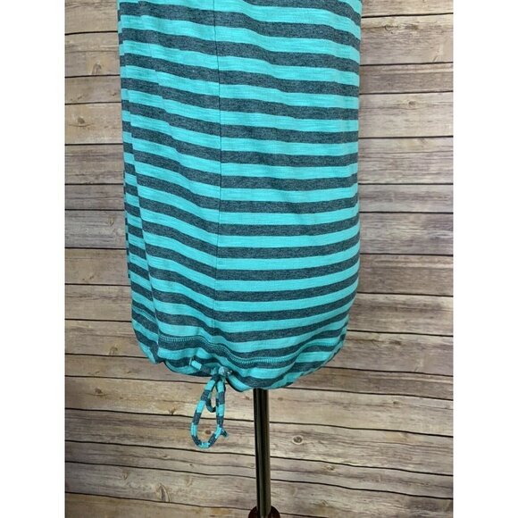 REI Womens M Sariska Striped Tunic Top Draped Neck - Picture 9 of 10